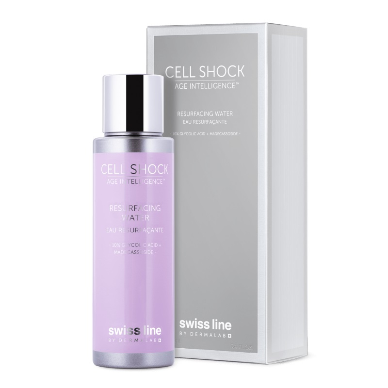 Hỗn hợp peel da thông minh tại nhà Swissline cell shock age intelligence resurfacing water